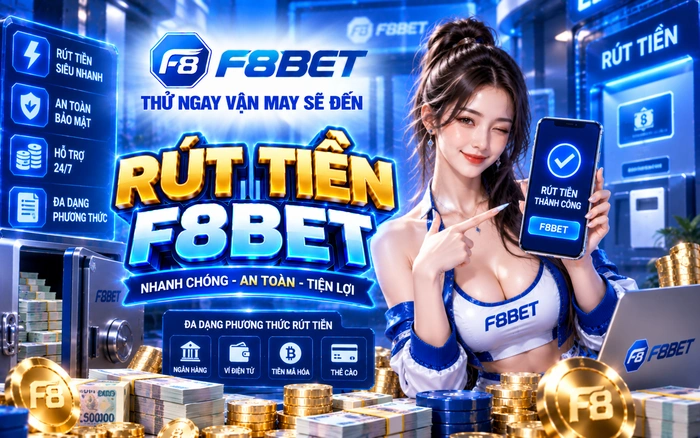 Hướng dẫn rút tiền F8BET An Toàn, Nhận Tiền Sau 3 Phút