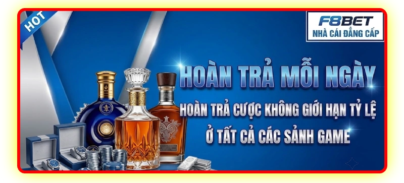 f8bet hoàn trả cược mỗi ngày